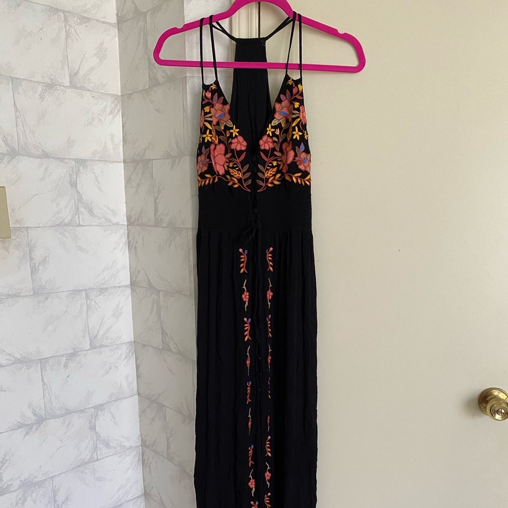 Black maxi dress